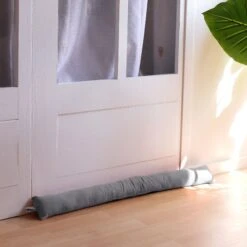 Coussin Bas De Porte Dune Gris Clair