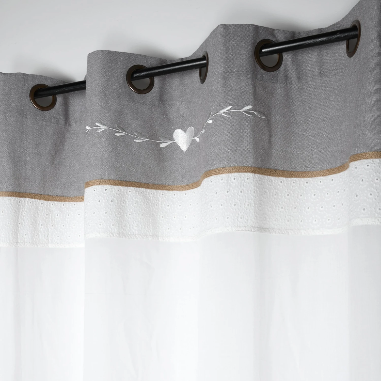 Voilage (140 x 260 cm) Candice Blanc Voilage (140 X 260 Cm) Candice Blanc -Eminza candice voile 140x260 oeil blanc 120535 1658481037