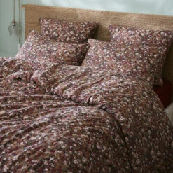 Housse De Couette Gaze De Coton (260 Cm) Constance Camel