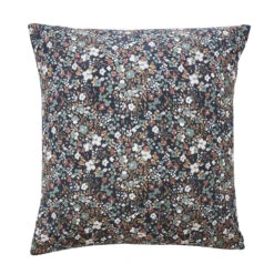 Taie D'oreiller Carrée Gaze De Coton (60 Cm) Constance Bleu Nuit