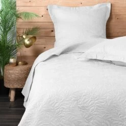 Couvre-lit Et Taies D'oreiller (260 X 240 Cm) Cassandre Blanc