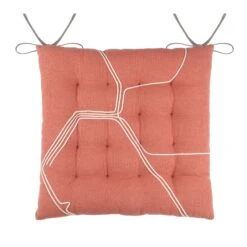 Coussin De Chaise Citytravel Orange Brique