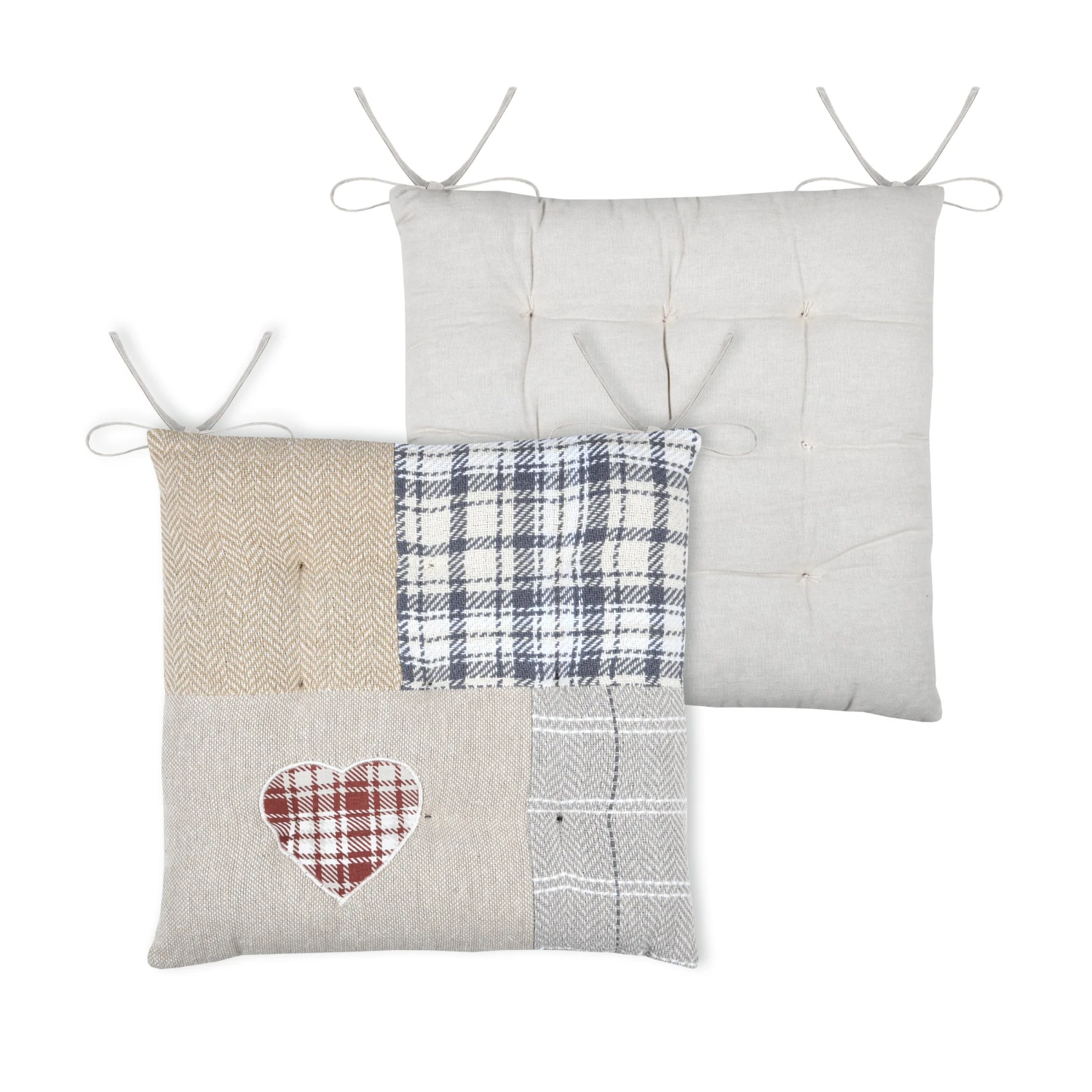 Coussin de chaise carré Cornouailles Multicolore Coussin De Chaise Carré Cornouailles Multicolore -Eminza cornouailles gal 9pts 38x38 naturel 129842 1688974334