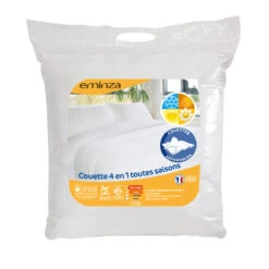 Couette (260 Cm) 4 Saisons Blanche -Eminza couette 4 saisons 240x260 70059 1