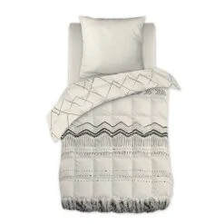 Couette Imprimée (140 X 200 Cm) Berbère Ecru