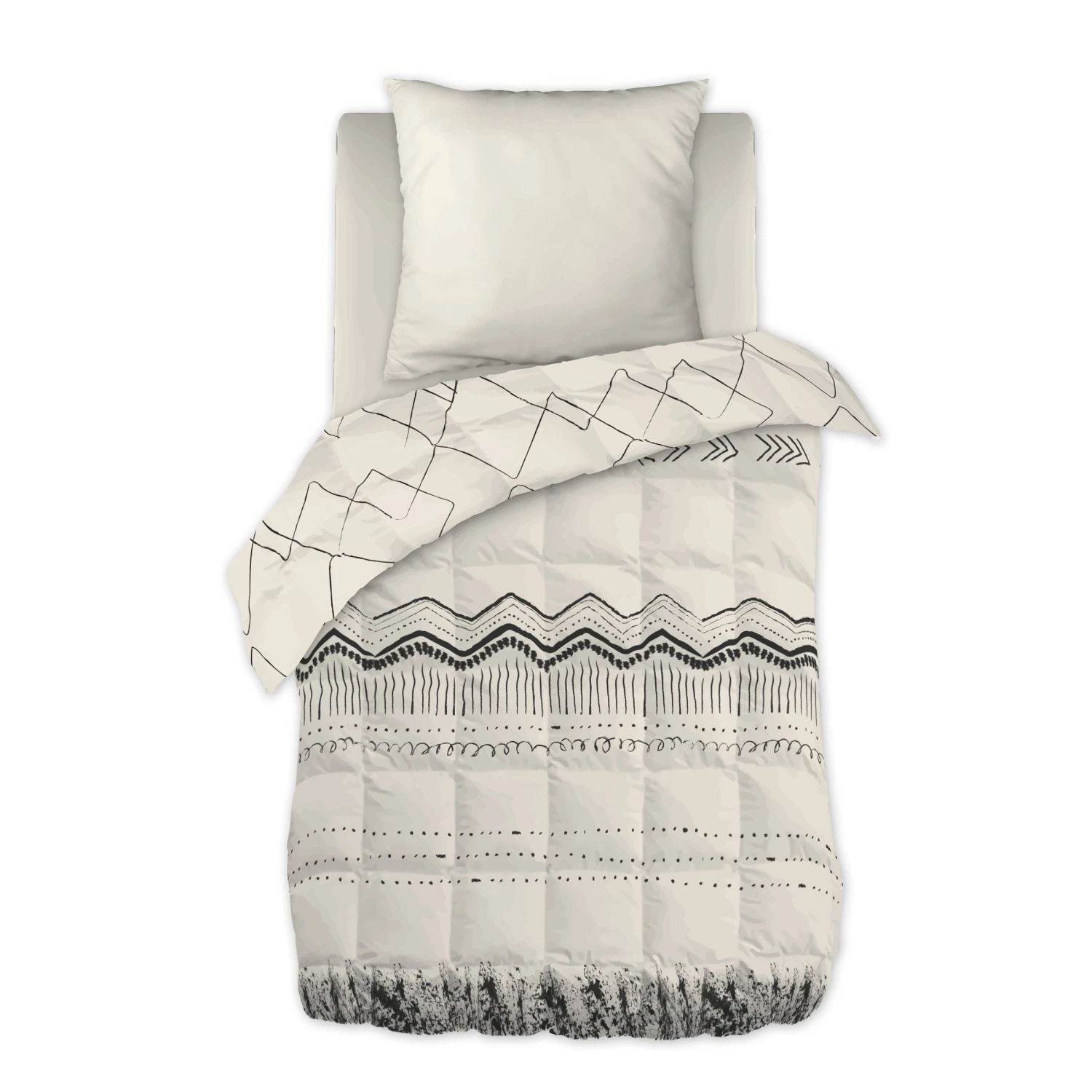 Couette imprimée (140 x 200 cm) Berbère Ecru Couette Imprimée (140 X 200 Cm) Berbère Ecru -Eminza couette imprim e 140 x 200 cm coton imprim berbere 131413 1695626314