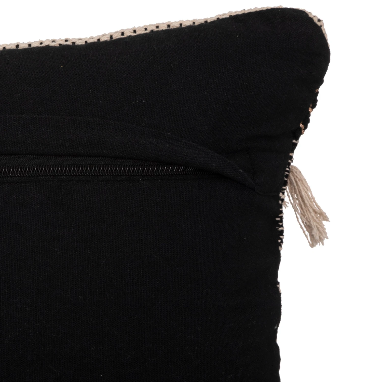 Coussin rectangulaire (58 cm) Edmo Noir Coussin Rectangulaire (58 Cm) Edmo Noir -Eminza couss 3d lrx bl no 38x58 119560 1657193615