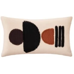 Coussin Rectangulaire (50 Cm) Patch Ori Ivoire