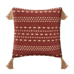 Coussin Carré Jute (40 Cm) Bota Terracotta