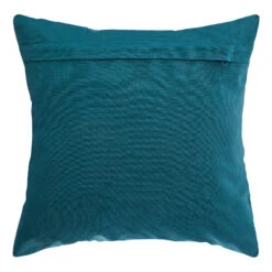Coussin Carré (40 Cm) Patch Bleu 5 Coussin Carré (40 Cm) Patch Bleu -Eminza couss vel cot patch bleu 40x40 74495 4