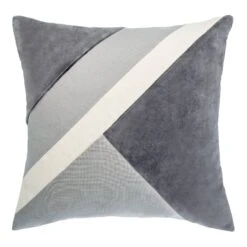 Coussin Carré (40 Cm) Patch Gris