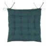 Coussin De Chaise Carré Duo Bleu Vert