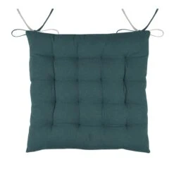Coussin De Chaise Carré Duo Bleu Vert