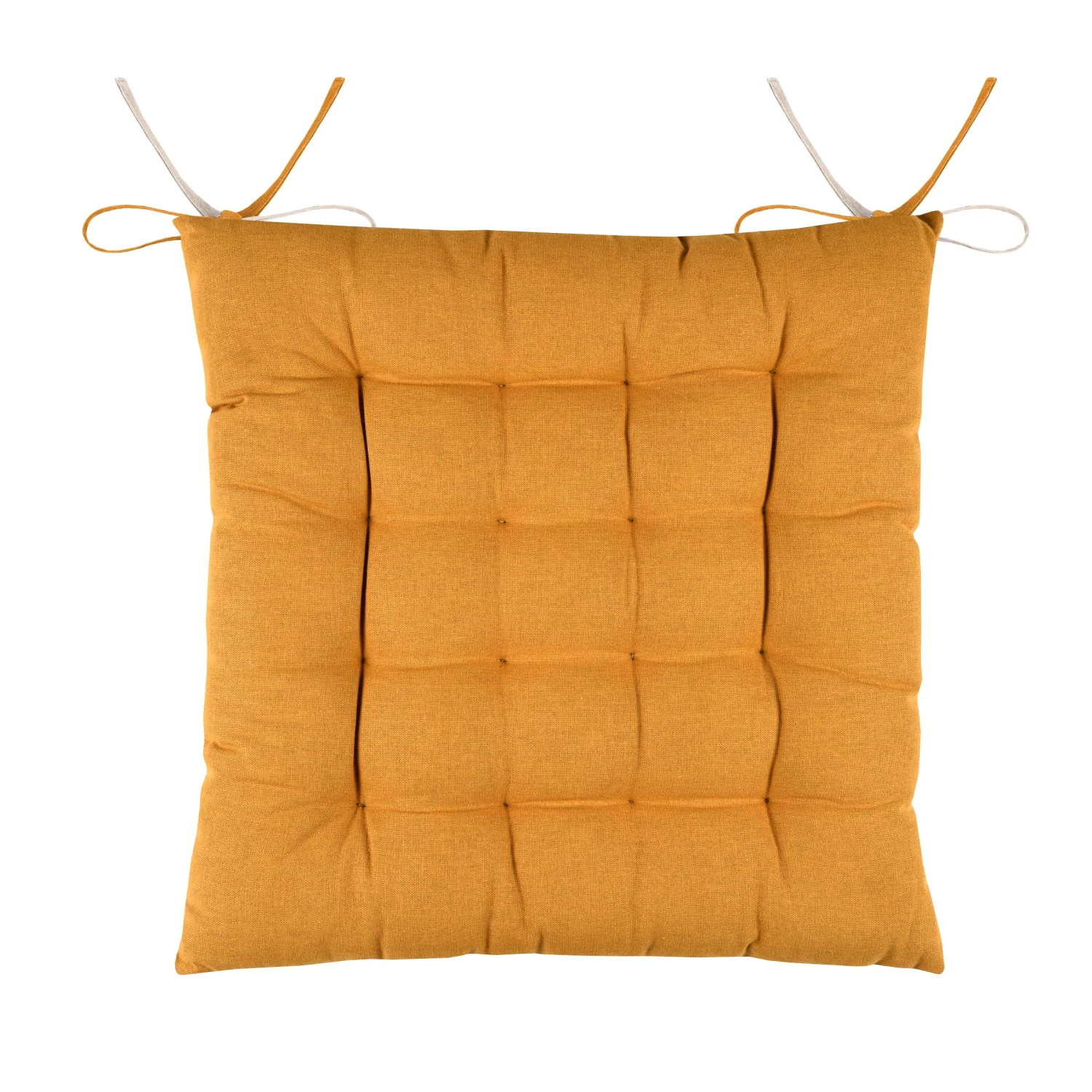 Coussin de chaise carré Duo Jaune safran Coussin De Chaise Carré Duo Jaune Safran -Eminza coussin de chaise carr duo jaune safran 129831 1689075832
