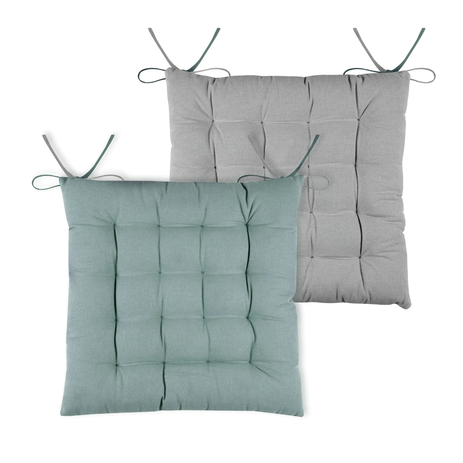 Coussin de chaise carré Duo Vert jade Coussin De Chaise Carré Duo Vert Jade -Eminza coussin de chaise carr duo vert jade 129830 1690187916