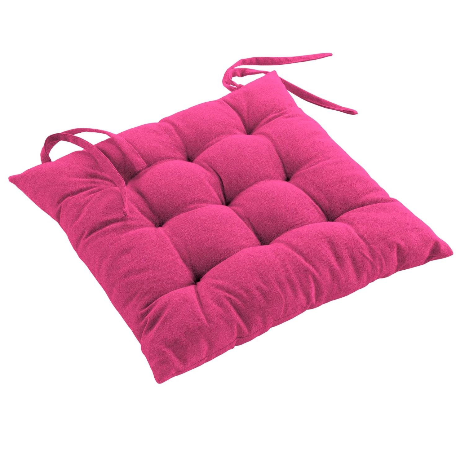 Coussin de chaise coton recyclé Mistral Rose fuchsia Coussin De Chaise Coton Recyclé Mistral Rose Fuchsia -Eminza coussin de chaise coton recycl mistral rose fuchsia 114431 1646657891