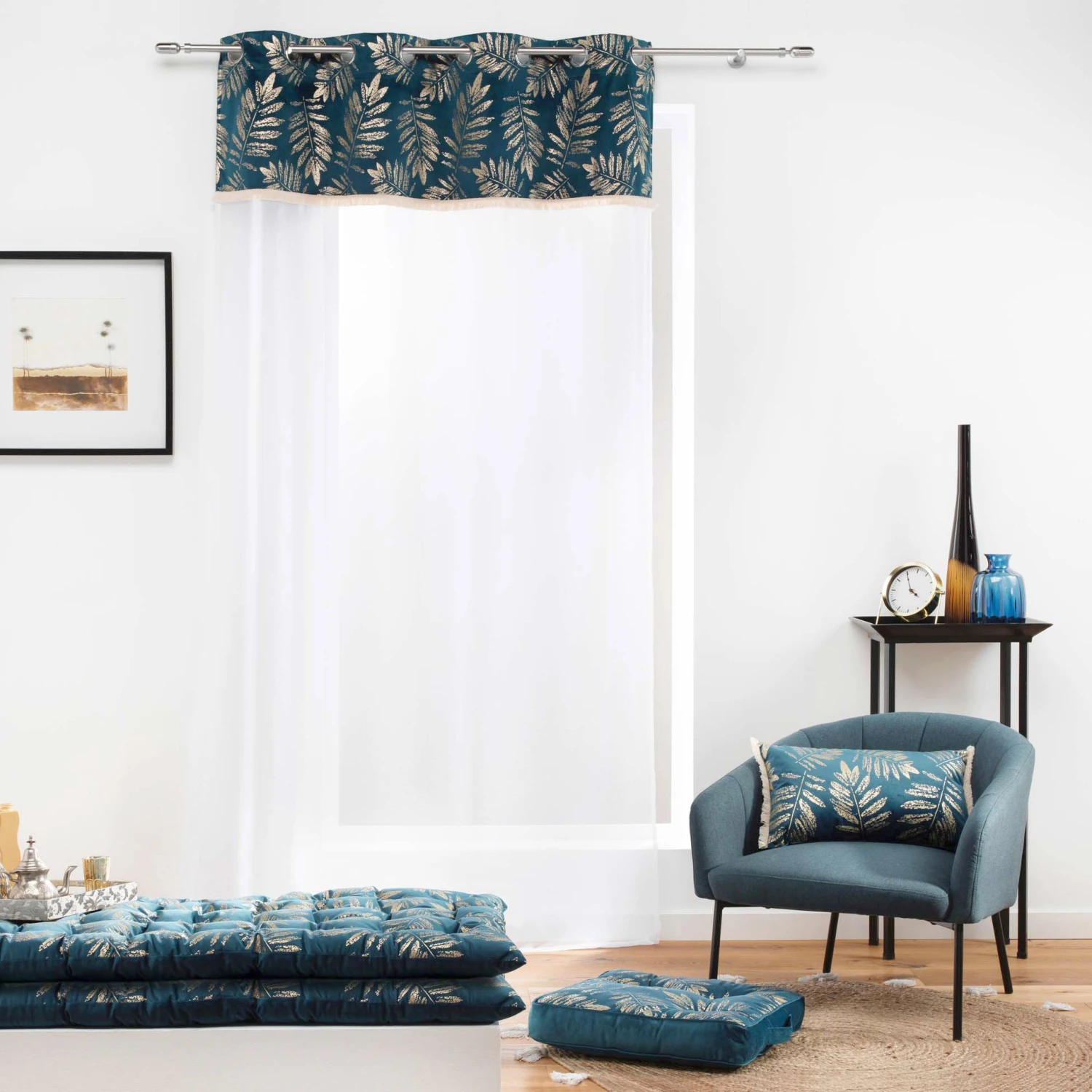 Coussin de sol (40 cm) Adelor Bleu Coussin De Sol (40 Cm) Adelor Bleu -Eminza coussin de sol 40 cm adelor bleu 106472 1633502555