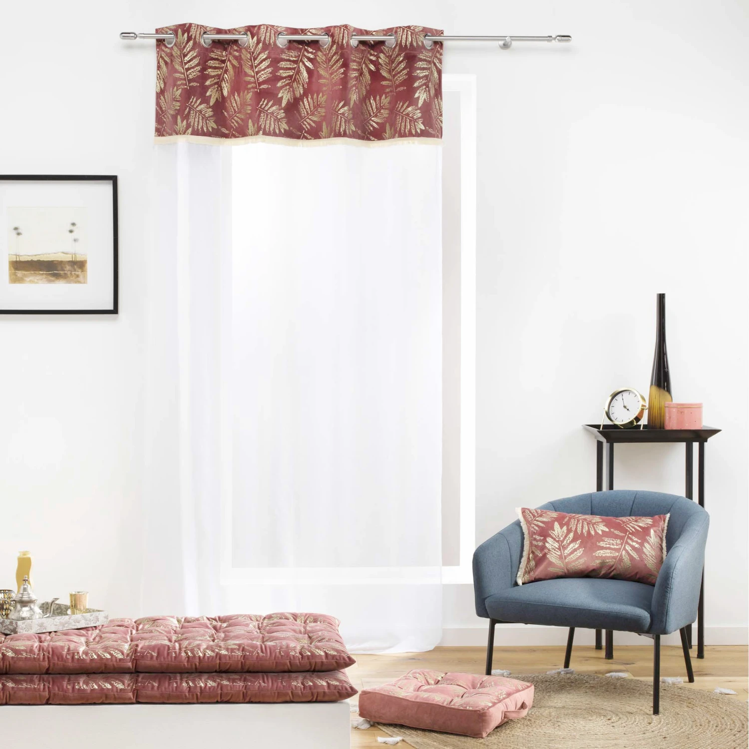 Coussin de sol (40 cm) Adelor Rose Coussin De Sol (40 Cm) Adelor Rose -Eminza coussin de sol 40 cm adelor rose 106478 1634893212