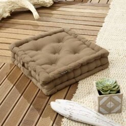 Coussin De Sol (40 X H10 Cm) Pixel Camel