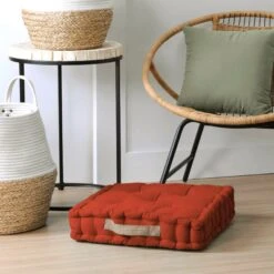 Coussin De Sol (45 Cm) Duo Terracotta