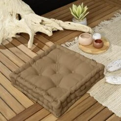 Coussin De Sol (50 X H10 Cm) Pixel Camel