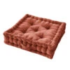 Coussin De Sol Velours De Coton (50 Cm) César Terracotta