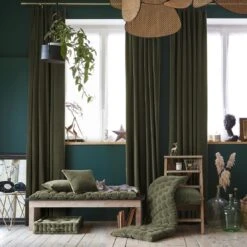 Coussin De Sol Velours De Coton (50 Cm) César Vert Thym 2 Coussin De Sol Velours De Coton (50 Cm) César Vert Thym -Eminza coussin de sol 50 x 50 x 10 cm velours de coton csar thym 121957 1665664934