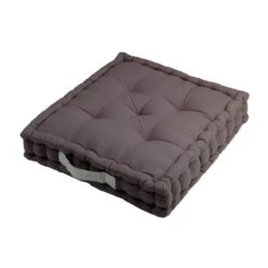 Coussin De Sol (45 Cm) Duo Gris Foncé