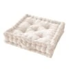 Coussin De Sol Velours De Coton (50 Cm) César Beige Pampa