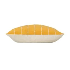 Coussin Carré Coton Recyclé (45 Cm) Linechic Jaune 5 Coussin Carré Coton Recyclé (45 Cm) Linechic Jaune -Eminza coussin dehous compr 45 x 45 cm coton recycle fils coupes grs linechic jaune 130451 1690271905