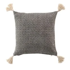 Coussin Carré Coton (40 Cm) Junon Noir