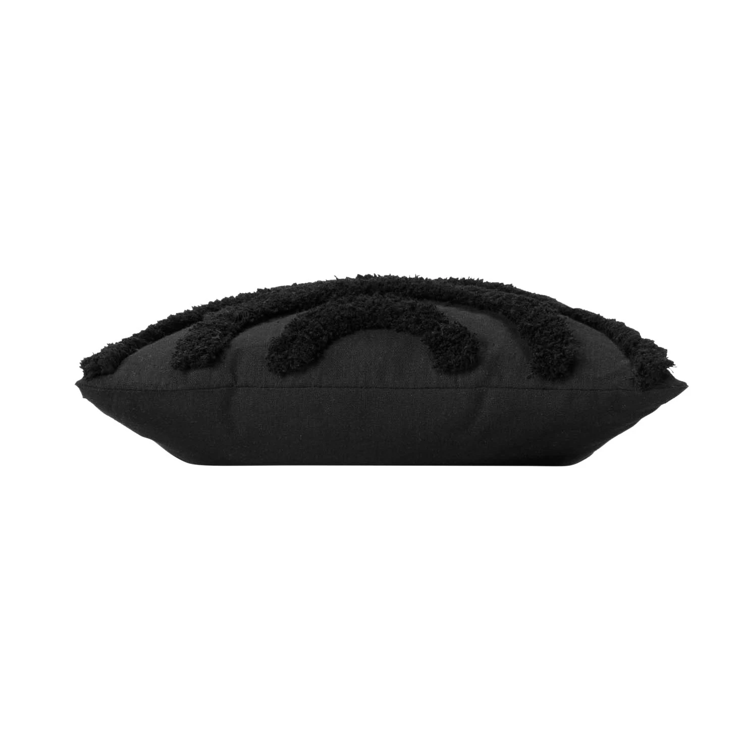 Coussin carré (40 cm) Zita Noir Coussin Carré (40 Cm) Zita Noir -Eminza coussin dehoussable compresse 40 x 40 cm polycoton tufte zita noir 130446 1690272710