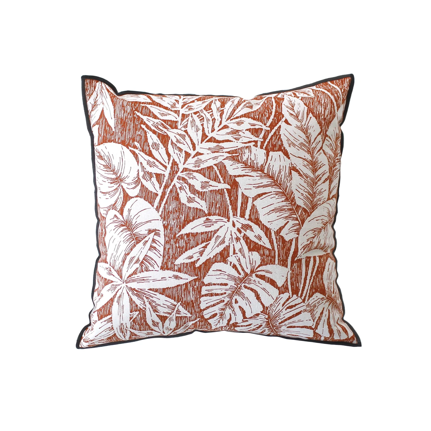 Coussin carré coton (40 cm) Bundi Terracotta Coussin Carré Coton (40 Cm) Bundi Terracotta -Eminza coussin dhoussable en coton imprim recto verso avec passepoil en couleur design exclusif fermeture par zip 40x40cm bundi terre cuite 130995 1690876815