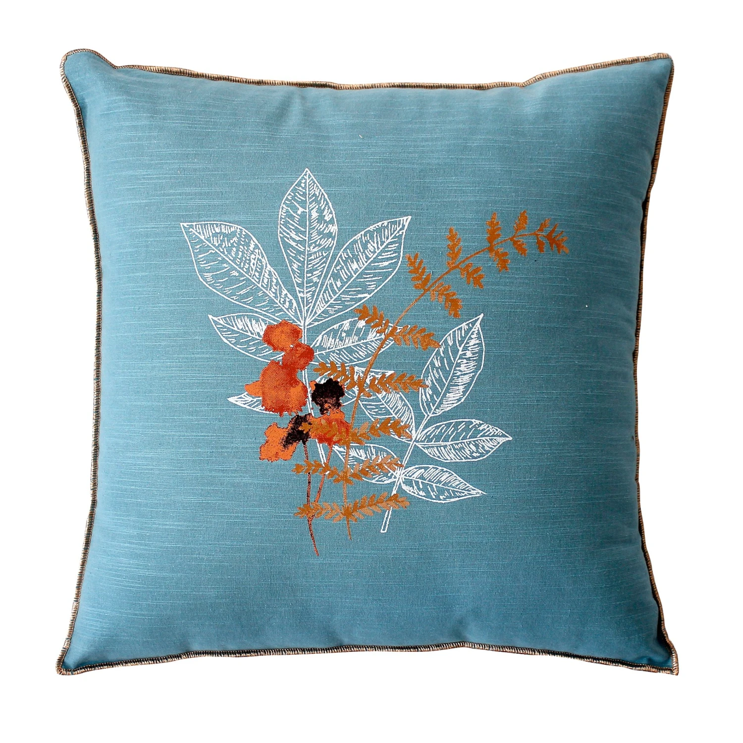 Coussin carré (40 cm) Vegetalis motif Bleu lagon Coussin Carré (40 Cm) Vegetalis Motif Bleu Lagon -Eminza coussin dhoussable vegetalis imprim 100 coton 40 x40cm lagon 120958 1659510799