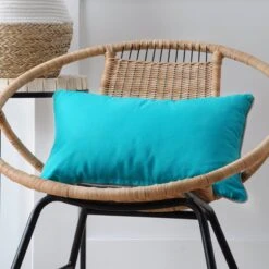 Coussin Rectangulaire (50 Cm) Duo Bleu Céladon