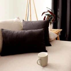 Coussin Rectangulaire (50 Cm) Etna Chocolat Foncé