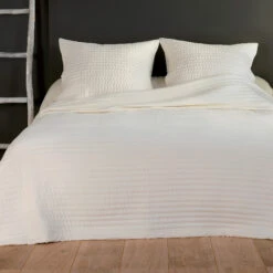 Couvre-lit Et Taies D'oreiller (250 X 260 Cm) Riviera Beige