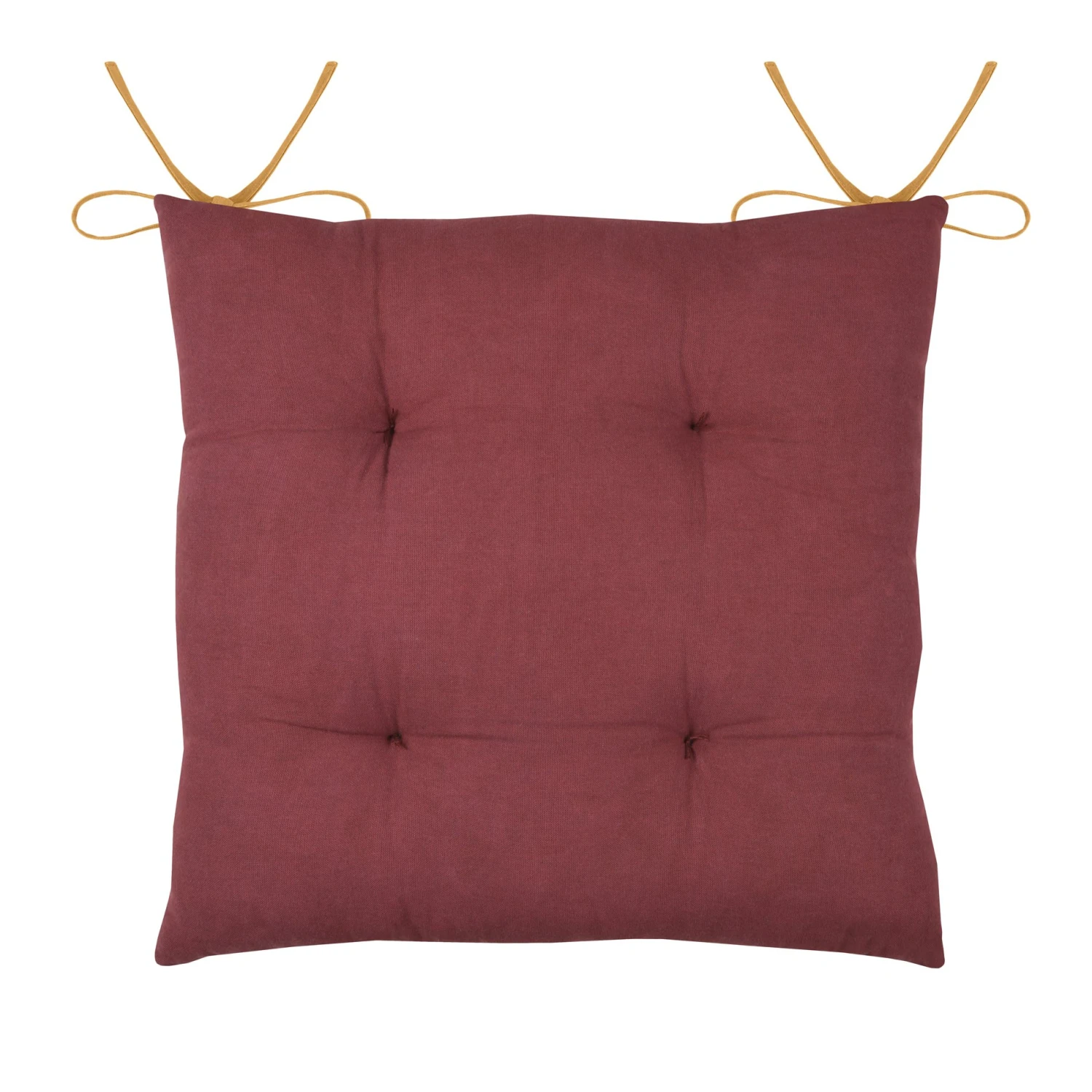 Coussin de chaise Curiosity Rouge grenache Coussin De Chaise Curiosity Rouge Grenache -Eminza curiosity galette 16pts 38x38 grenache 119818 1659083610