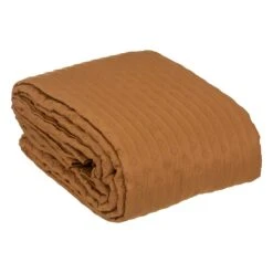 Couvre-lit Et Taies D'oreiller (240 X 260 Cm) Kalia Camel