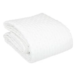 Couvre-lit Et Taies D'oreiller (240 X 260 Cm) Kalia Blanc