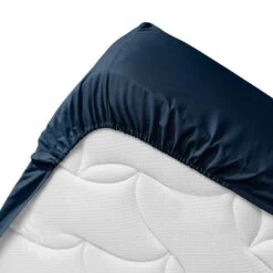 Drap Housse Coton Bio (140 Cm) Biolina Bleu Nuit 3 Drap Housse Coton Bio (140 Cm) Biolina Bleu Nuit -Eminza drap housse coton bio 140 cm biolina bleu nuit 125895 1677147723