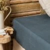 Drap Housse Lin Lavé (140 Cm) Louise Gris Ardoise