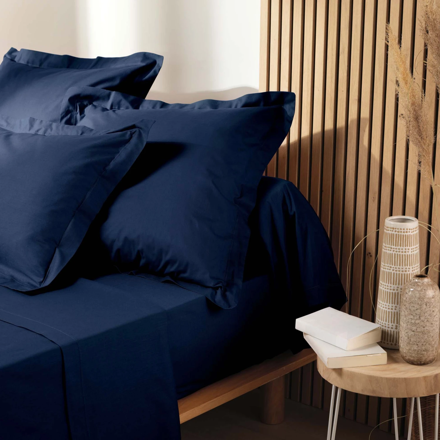 Drap plat coton bio (180 cm) Biolina Bleu nuit Drap Plat Coton Bio (180 Cm) Biolina Bleu Nuit -Eminza drap plat coton bio 180 cm biolina bleu nuit 125946 1677144504