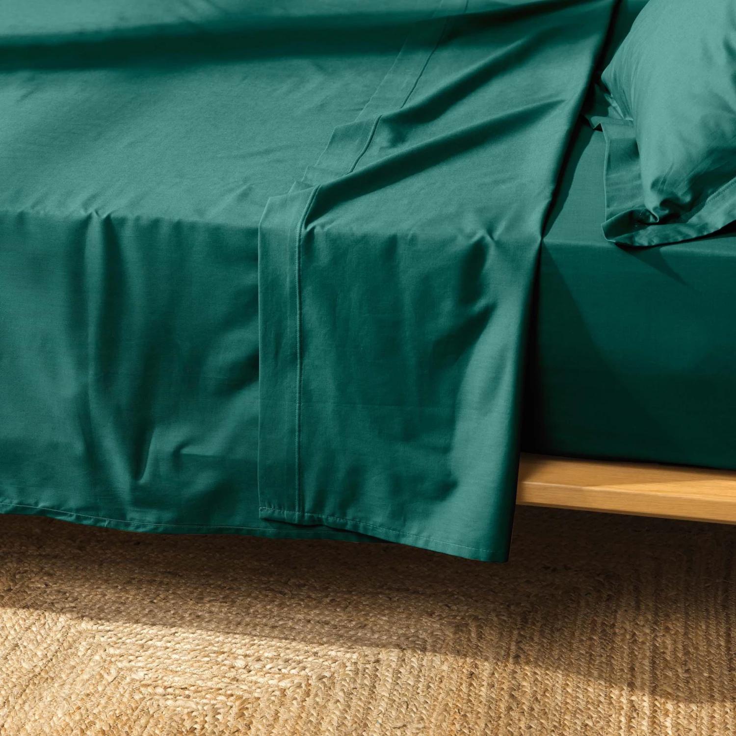 Drap plat coton bio (240 cm) Biolina Vert émeraude Drap Plat Coton Bio (240 Cm) Biolina Vert émeraude -Eminza drap plat coton bio 240 cm biolina vert meraude 126000 1677140026