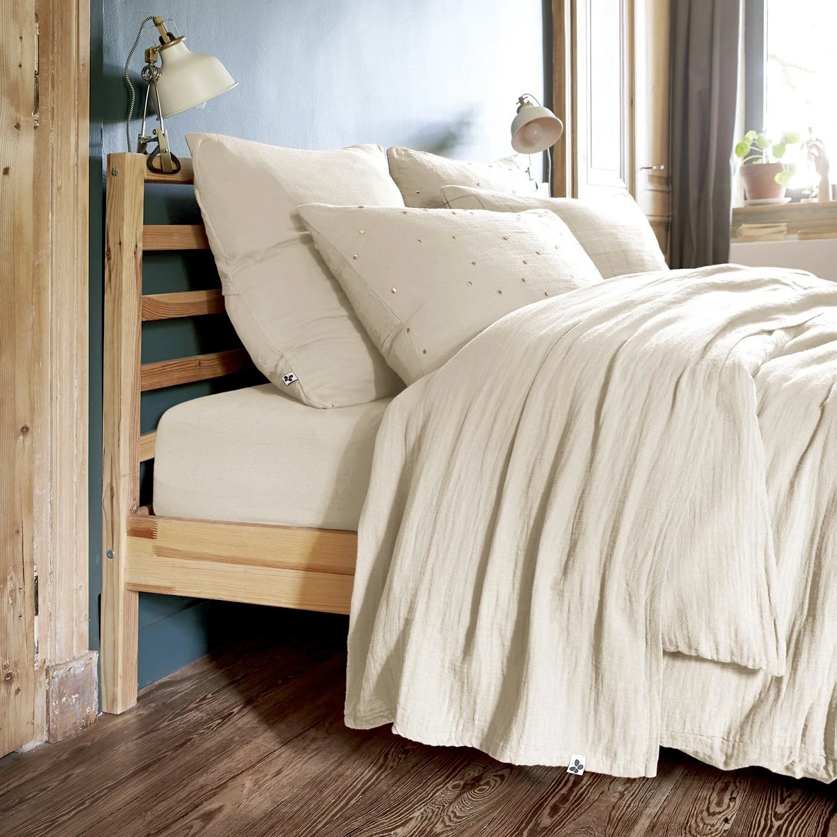 Drap plat gaze de coton (240 cm) Gaïa Beige pampa Drap Plat Gaze De Coton (240 Cm) Gaïa Beige Pampa -Eminza drap plat gaze de coton 240 cm ga a beige pampa 122128 1668430591