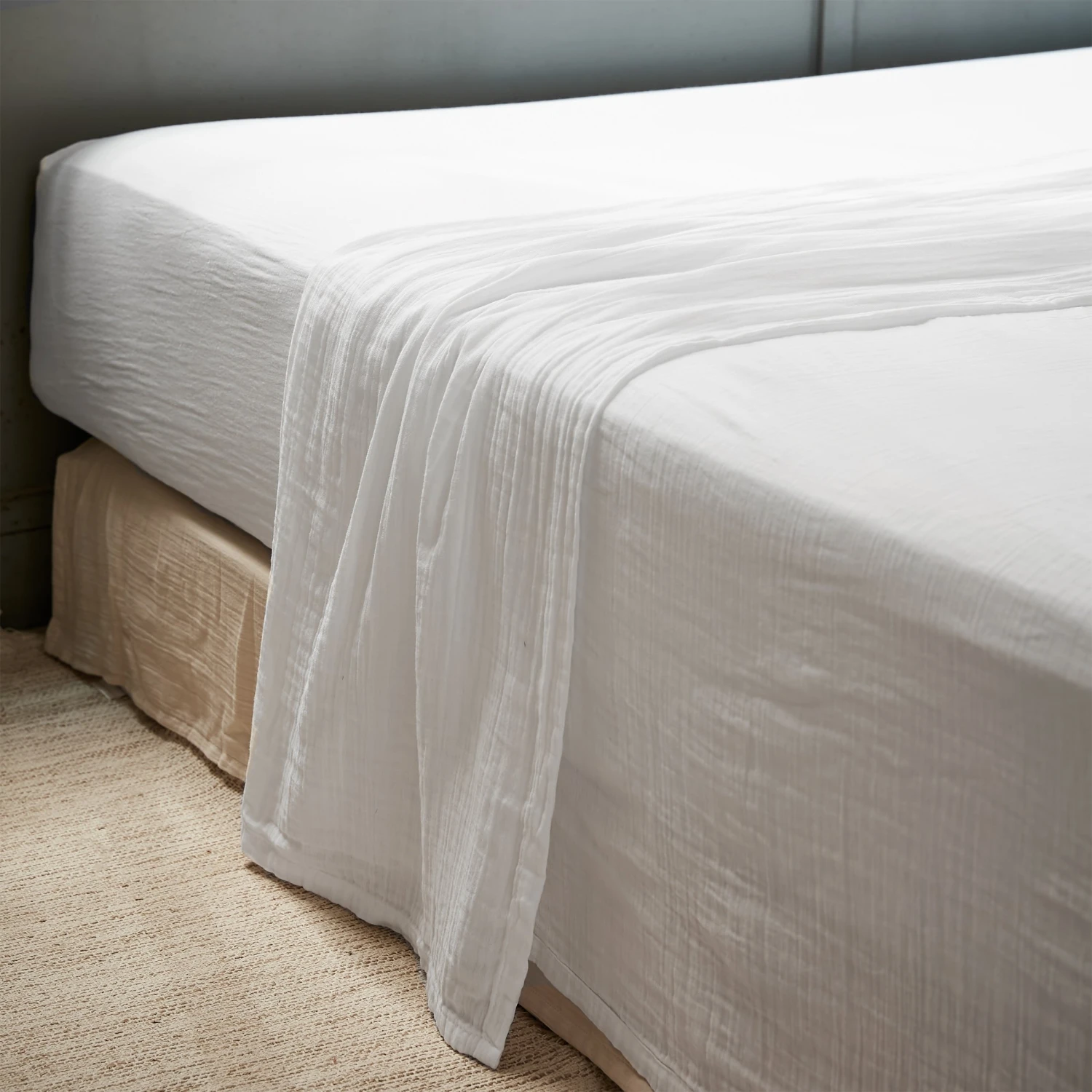 Drap plat gaze de coton (240 cm) Gaïa Blanc chantilly Drap Plat Gaze De Coton (240 Cm) Gaïa Blanc Chantilly -Eminza drap plat gaze de coton 240 cm ga a blanc chantilly 122152 1694520649