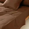 Drap Plat Percale De Coton (270 Cm) Cali Cappuccino