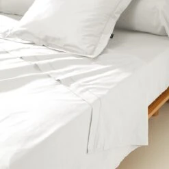 Drap Plat Percale De Coton (240 Cm) Cali Blanc