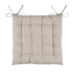 Coussin De Chaise Carré Duo Bleu Vert -Eminza duo galette 16pts 40x40 cobalt lin 129834 1688982816