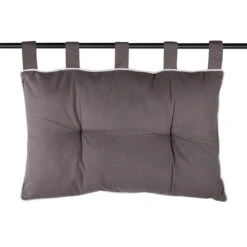 Tête De Lit Coton (70 Cm) Duo Gris Foncé